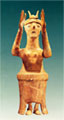 Figurine of the " Goddess with raised arms"
