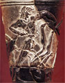 Wrestler, detail from the boxer rhyton