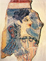 The "Parisian woman", part of a fresco from Knosos