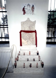 Reconstruction of a grave monument