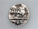 Silver decadrachm of Syracusae with chariot representation