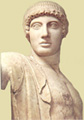 Apollo is the central figure of the west pediment of Zeus temple
