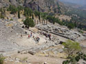 View of the theatre and the temple of Apollo