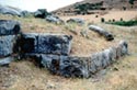 Άποψη της οχύρωσης του 4ου αι. π.Χ., ακρόπολη Φερών