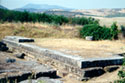 Άποψη της κρηπίδας του ναού του Θαυλίου Δία