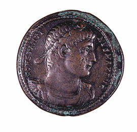 Medal of Konstantinos I with the emperor's head