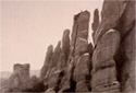 Old photograph of the Meteora
