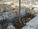 View of a part of the excavated baths area