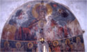 Wall paintings in the sanctuary apse