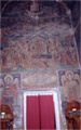 Wall paintings on the west wall of the naos