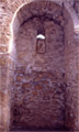 The sidewall of the narthex