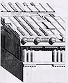 Representation of part of the roof of Zeus temple