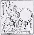 Sketch of the third metope of the temple's pronaos: the Cattle of Geryon