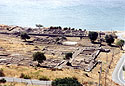 Part of the west section of the ancient city. General view from the acropolis.