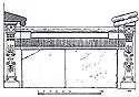 Drawing of the marble bed