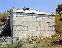 Grave enclosure of classical period along the ancient way