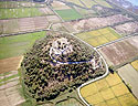 Aerial photo of the archaeological site