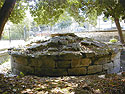 View of the burial monument