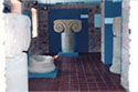 Partial view of the hall with the archaeological collection