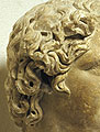 Detail from the wavy hair