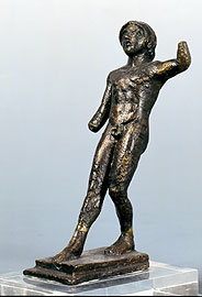 Front view of the figurine