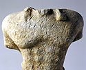 View of kouros' upper part