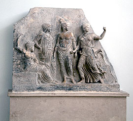 View of gods' relief
