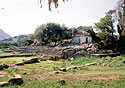 The foundation of the 5th c. B.C. temple and the church of Saint George