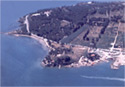 Aerial photography of the archaeological site