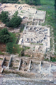 Aerial photography of the great thermae complex at Dion