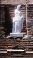Copy of the Aphrodite Hypolympidia statue on the place, where it was found at the excavations