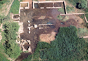 Aerial photography of the Isis sanctuary, little before begins the excavation of 1989