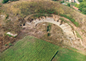 Aerial photography of the theatre at Dion