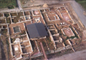 Aerial photography of the dionysos villa at Dion