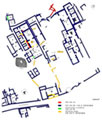 Ground plan of the mycenaean palace