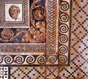 Detail of the mosaic floor from the Dionysos villa at Dion