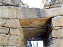 View of the entrance with the relieving triangle