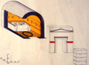 Reconstruction of the macedonian tomb II at Dion