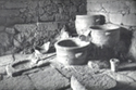 View of the installations of a wine-press in the south wing at Vathypetro