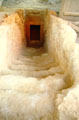 The long dromos with steps, that leads to the tomb's entrance