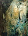 Impressive stalactites in the interior of Diktaion Antron