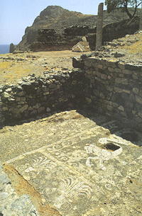 Άποψη του "θησαυρού", κτήριο του 3ου αι. π.Χ., στο Λεβήνα
