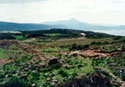 Aerial photography of the archaeological site at Phalasarna