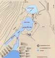 Topographical plan of the ancient harbour at Phalasarna