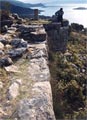 View of a fortification wall