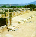 View of the central courtyard of the Malia palace