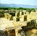 View of the "pillar crypt" at the west wing of the Malia palace