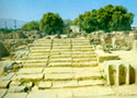 View of the grand staircase at the west wing of the Malia palace