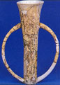 The clay vessel was found in Poliochni, 1953