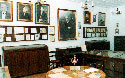 Main room of the Museum on the second floor, where the poet's desk is to be seen.